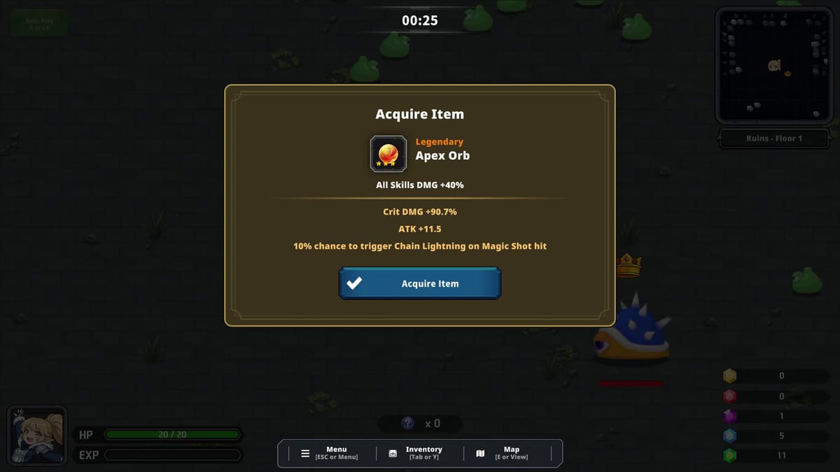 Limitless Survivor dungeon progression screenshot